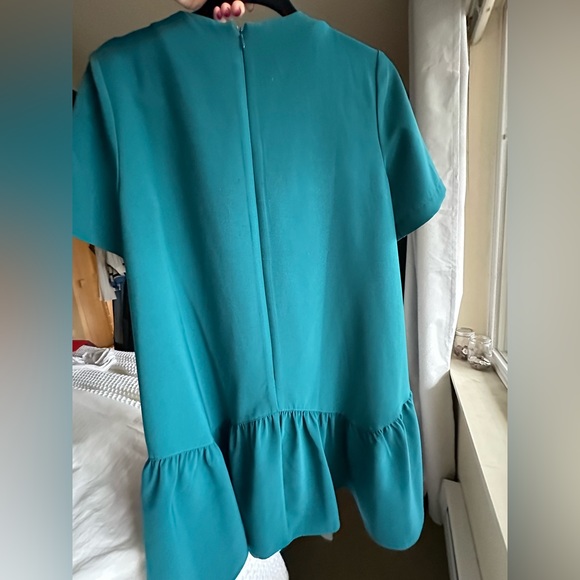 Loft Ruffle Shift Dress - Size Small - Picture 2 of 11